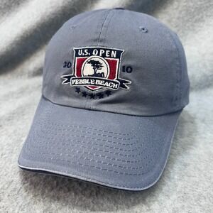 2010 U.S. Open Pebble Beach Mens Blue USGA Golf Hat Adjustable Member OSFM